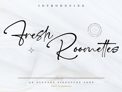 Fresh Roomettes - Signature Font