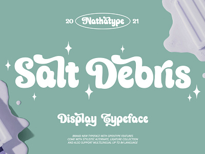 Salt Debris - Display Font branding design font fonts logotype typeface typography