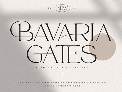 Bavaria Gates - Serif Font branding design font fonts logo logotype typeface typography
