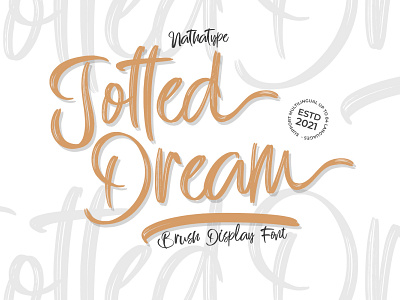 Jotted Dream - Display Font branding design font fonts graphic design logo logo type typeface typography