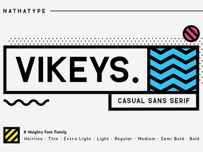 VIKEYS - Sans Serif Font branding font fonts graphic design logo logo type typeface typography