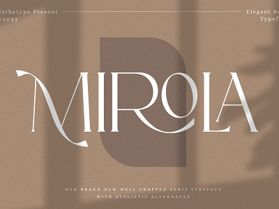 Mirola - Serif Font branding design font fonts logo logo type typeface typography