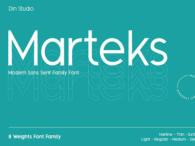 Marteks - Sans Serif Family Font branding design font fonts logo logo type typography