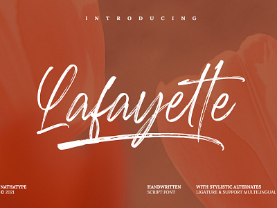 Lafayette - Handwritten Script Font branding design font fonts handlettering logo logo type typography ui