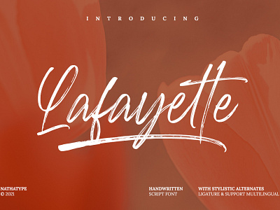 Lafayette - Handwritten Script Font