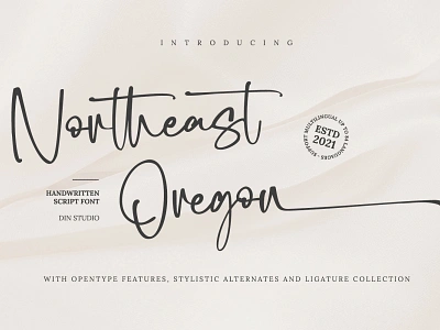 Northeast Oregon - Handwritten Script Font branding design font fonts handlettering illustration logo logo type typography ui