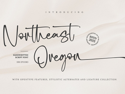 Northeast Oregon - Handwritten Script Font