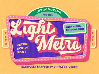 Light Metro - Script Font branding design font fonts logo logo type typography ui