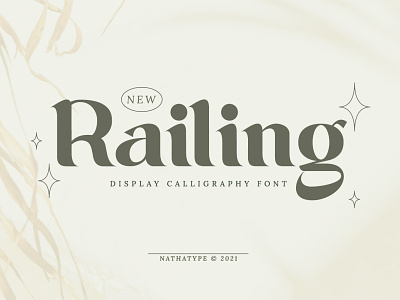 Railing - Script Font branding design font fonts logo logo type typography ui