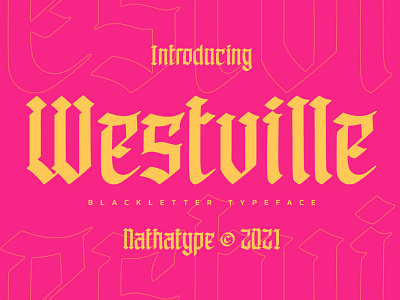 Westville - Blackletter Font branding design font fonts logo logo type typography ui
