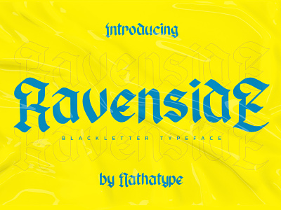 Ravenside - Blackletter Font branding design font fonts logo logo type typography ui
