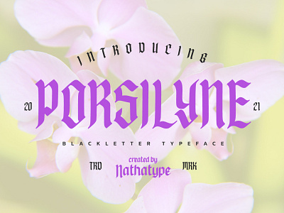Porsilyne - Blackletter Font branding design font fonts logo logo type typography ui