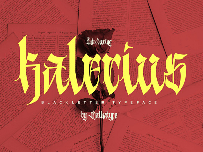 Kalecius - Blackletter Font branding design font fonts logo logo type typography ui