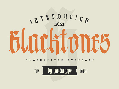Blacktones - Blackletter Font branding design font fonts logo logo type typography ui