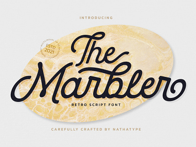 The Marbler - Handwritten Font branding design font fonts logo logo type typography ui