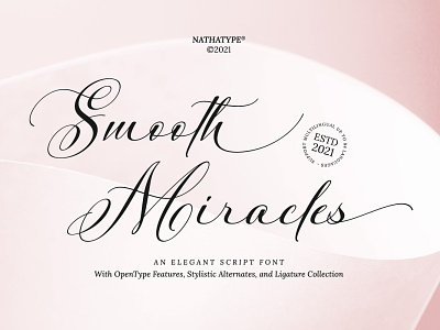 Smooth Miracles - Script Font branding design font fonts logo logo type typography ui