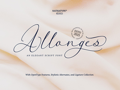 Allonges - Script Font branding design font fonts logo logo type typography ui