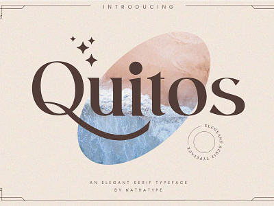 Quitos - Serif Font branding design font fonts logo logo type typography ui