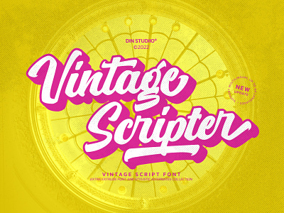 Vintage Scripter - Script Font branding design font fonts logo logo type typography ui