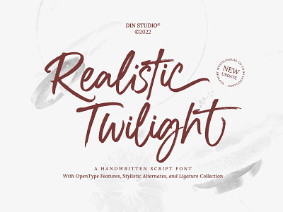 Realistic Twilight - Script Handwritten Font branding design font fonts logo logo type typography ui