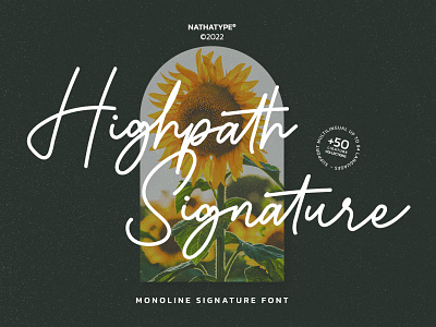 Highpath Signature - Signature Font branding design font fonts logo logo type typography ui