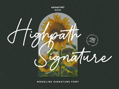 Highpath Signature - Signature Font branding design font fonts logo logo type typography ui