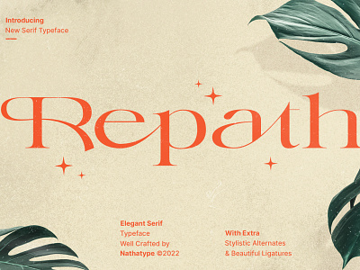 Repath - Serif Font branding design font fonts logo logo type typography ui