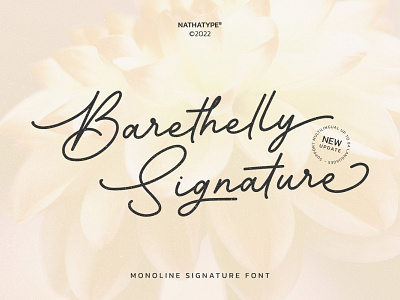 Barethelly Signature - Handwritten Font