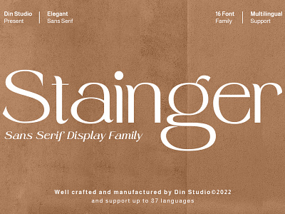 Stainger - Sans Serif Font Family branding design font fonts logo logo type typography ui