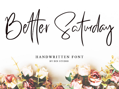 Better Saturday Font lettering logo logo type script font typography