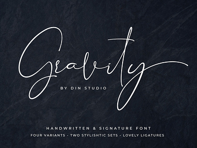 Gravity Signature font