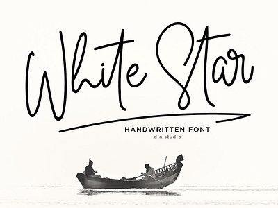 White Star Font branding design handlettering lettering logo logo type script script font signature font typography ui vector