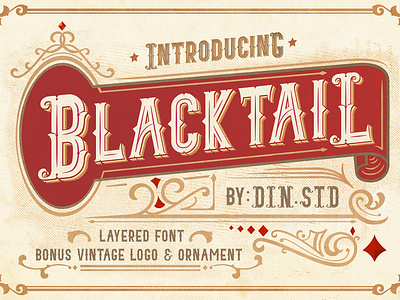 Blacktail - Vintage Font