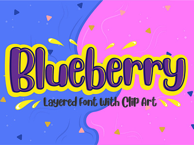 Blueberry Font branding cover book cover design fonts lettering logo type playful playful font typography