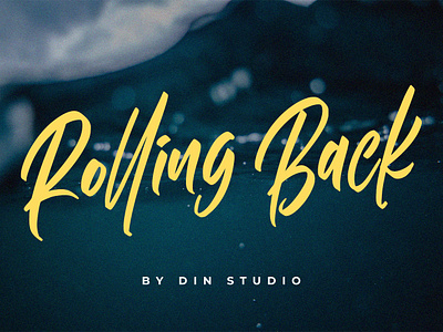 Rolling Back Script branding creativemarket hand lettering handlettering handwritten font script font signature font typography