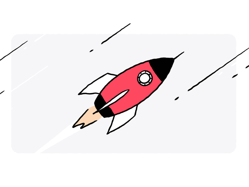 Boosting Rocket animation boost coins rocket speed