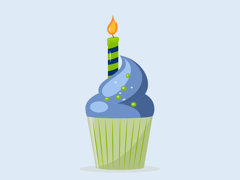 Happy Birthday - Animation adobe animate adobe illustrator animated animation birthday cake candle design illustration motion graphics vector web