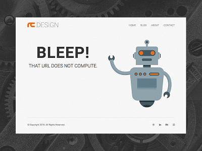 Portfolio 404 Page 404 clean interface minimal responsive ui web web design website