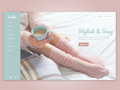 Study: Minimal Clothing clean clothing design ecommerce minimal product socks soft typography ui ux web website