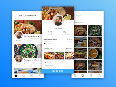 Food app app design food app user interface ux