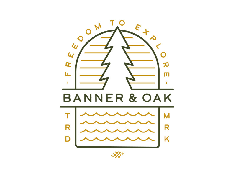 Banner Oak Camp Tee By Kevin Krenzin On Dribbble