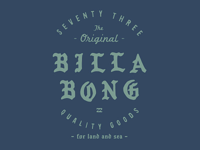 Billabong - Beacon Tee apparel blackletter design graphics shirt surf tee type typography