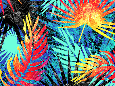 Neon Palms apparel design graphic palms pattern print sublimation
