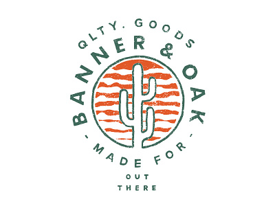Banner & Oak - Saguaro apparel badge cactus desert design graphics shirt tee type typography