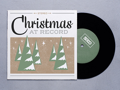 Christmas at Record arkansas christmas church church design graphic graphic design nwa photoshop record cover trees typogaphy vinyl cover