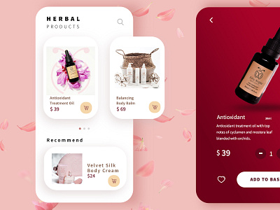 UI for beauty products