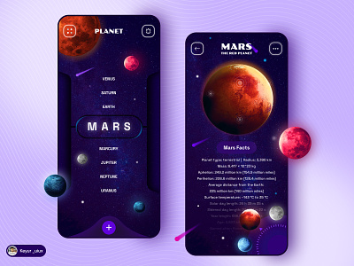 Concept - Solar System Info App app colors concept daily ui design figma interaction logo manimal mobile mobile app design mobile application solarsystem ui uidesign uiux user experience user interface ux uxdesign