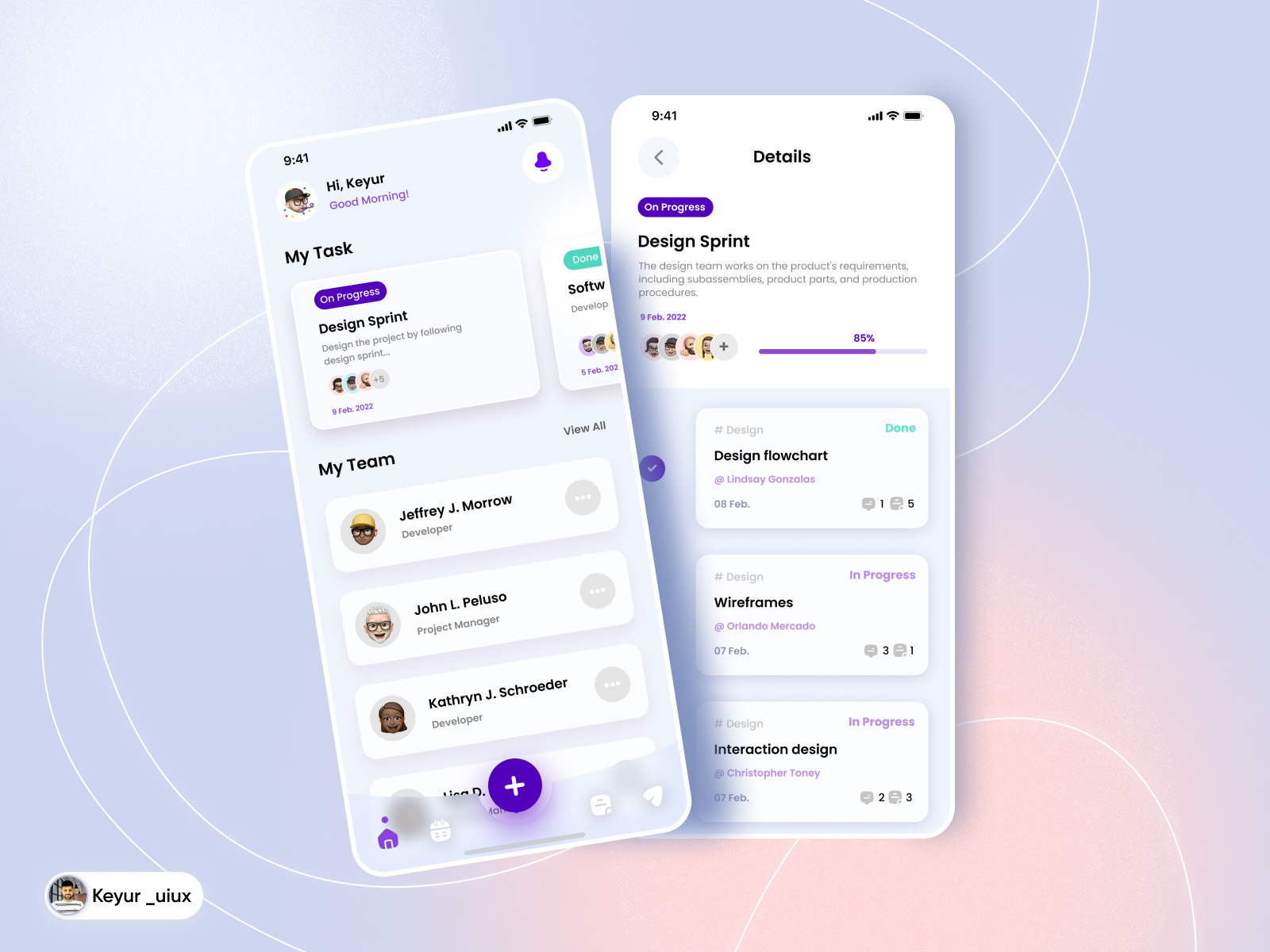 Concept - Task & Project Management App by Keyur Payghode ️ on Dribbble