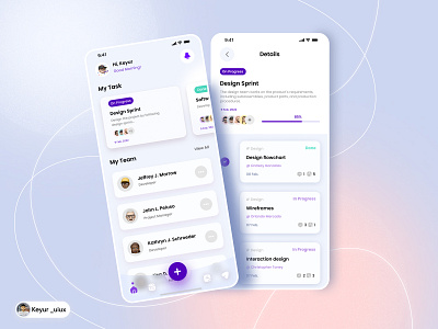 Concept - Task & Project Management App app branding colours concept design figma icon interaction ios logo mobile mobile app design mobile application project management task management ui uiux user experience user interface ux