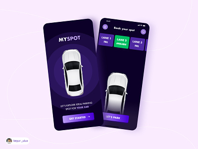 Concept - Parking Spot Mobile App
